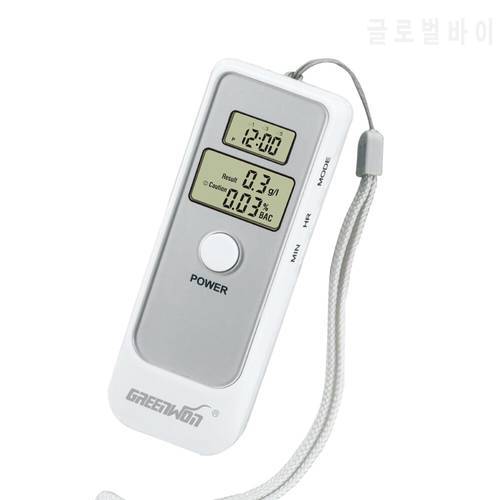 GREENWON High Quality Digital Alcohol Tester Alcohol Breath Tester Portable Alcohol Breathalyzer Without Mouthpiece