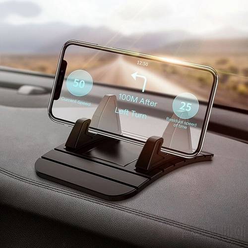 Car Non-slip Mat Phone Holder Dashboard Desktop Mount Silicone Pad Simple Durable GPS Stand Bracket
