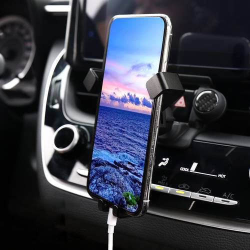 Fit for Toyota Corolla E210 2019 2020 Car Accessories Carbon Mobile Cell Phone Holder Car Air Vent Mount Stand 1Set