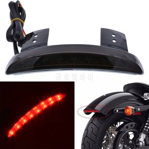 Red/Smoked Lens Rear Stop LED Tail Light Brake For Motorcycle Bobber Chopper Cafe Racer