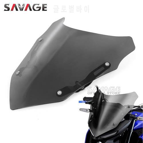 For YAMAHA MT25 MT03 2021 2022 Windshield Windscreen Pare-brise Smoke MT-25 MT-03 Motorcycle Accessories Wind Deflector MT 25 03