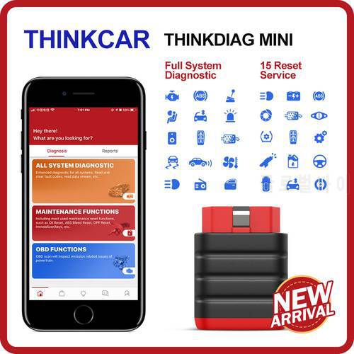 ThinkCar Thinkdiag Mini OBD2 Automotive Scanner Professional Full System ABS EPB DPF Oil Reset IMMO OBD 2 Car Diagnostic Tool