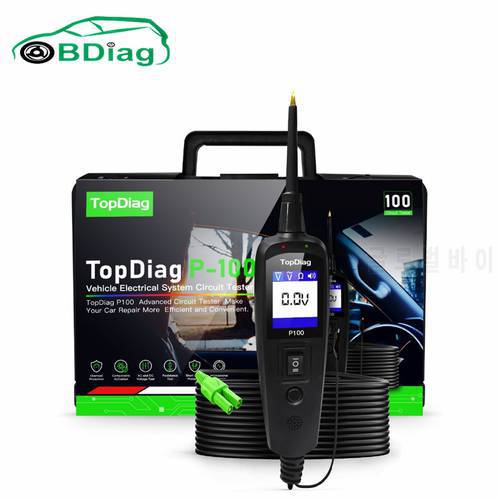 New Generation JDiag P100 Power Probe P-100 Electrical Circuit Tester For Cars Trucks Motorbikes Multi-Languages Free Shipping