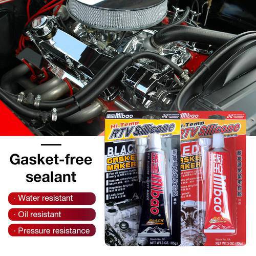 85g Strong Adhesive Glue High Temperature Sealant RTV Red Fastening Glue For Car Motor Gap Seal Repair Tools Free Gasket