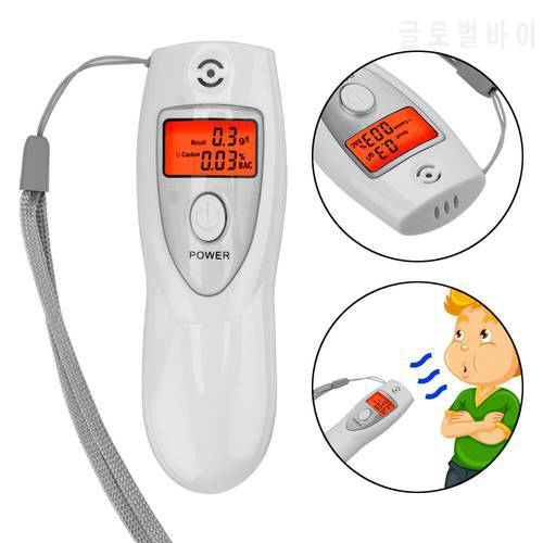 LCD Digital Breath Alcohol Tester Analyzer Breathalyzer Inhaler Alcohol Meters Digital Alcohol Detector Handheld For Car Safety