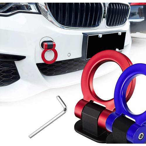 ABS Car Styling Trailer Hooks Sticker Decoration Car Auto Rear Front Trailer Simulation Racing Ring Vehicle Towing Hook