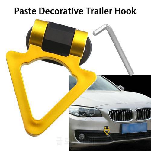 Car V-shaped Tow Hook Decorative Sticker Universal Paste-type Tow Hook Simulation Abs Car Paste Decorative Trailer Hook