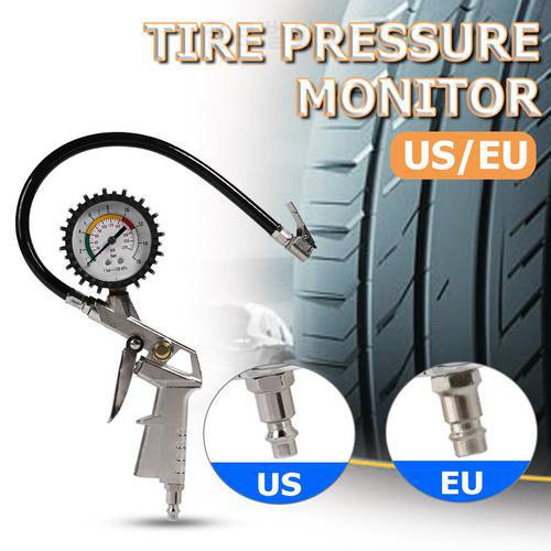 Pointer Tire Pressure Gauge Car Truck Motorcycle Tyer Pump Air Pressure Meter Equipped with Fast Air Release Valve