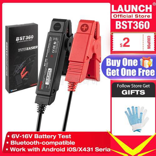 LAUNCH BST360 12V Car Battery Tester Automotive Cranking Charging Circut Scanner Tools for X431 V/V+/PRO3S+/PAD V/Android/IOS