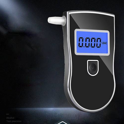AT-818 Professional Police Digital Breath Alcohol Alkohol Tester Breathalyzer Analyzer Detector Practical Tester Dropshipping