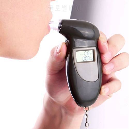 2021 Professional Alcohol Breath Tester Breathalyzer Analyzer Detector Test Keychain Breathalizer Breathalyser Device LCD Screen