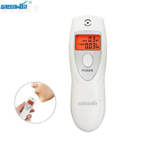 GREENWON Portable Breath Alcohol Analyzer, Digital Breathalyzer Tester,LCD Display alcohol detector