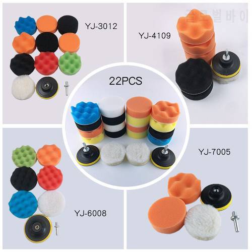 Car Polishing Sponge Pads Kit Removes Scratches Buffer Kit Polishing Machine Wax Pads for Cars Car Cleaning Tools