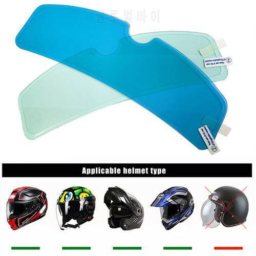 Motorcycle Helmet Optional Clear Rainproof Film Anti Rain Clear Anti-Fog Patch Screen Helmets Visor Fog Resistant Accessories