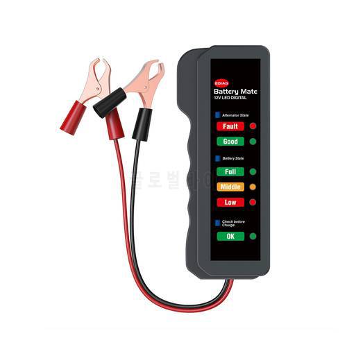 BM310 Car Battery Tester Charger Analyzer 12V Voltage Battery Test LED Display Auto Battery Maintain Tool Kit