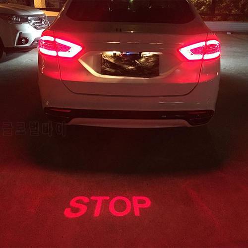 Anti Collision Rear Car Laser Tail Fog Light Auto Brake Parking Lamp LED Stop Signal Indicator Warning Light Car Styling