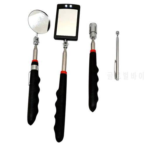 360 Degrees Rotating Inspection Mirror Telescoping Flexible Tool Engine Chassis Inspection Auto Repair Detector Car Repair Tools