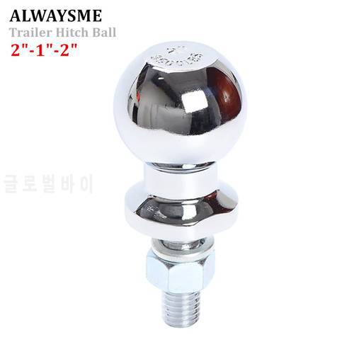 ALWAYSME 2 inch Chrome Towing Trailer Hitch Balls, 5,000 lbs.