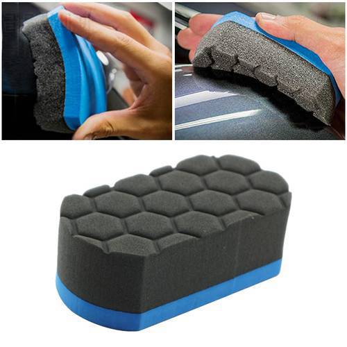 Car Wash Sponge Honeycomb Car Detailing Auto Care Maintenance Wax Foam Polishing Pad Detailing Car Cleaning Tools