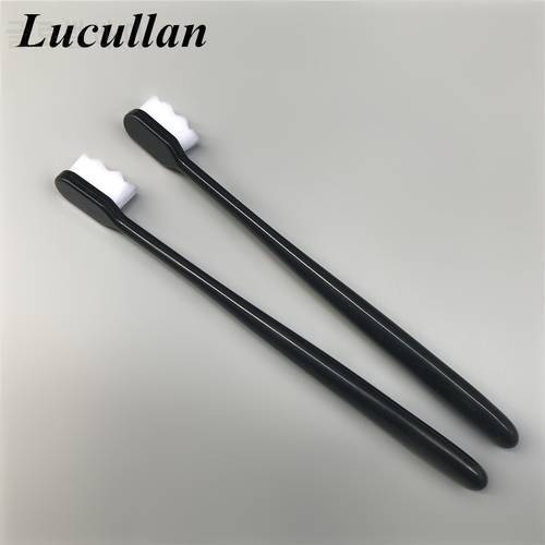 Lucullan Wave Desgin Super Soft Hair Nano Toothbrush Interior Leather Panel Window Roof Lining Cleaning Brush