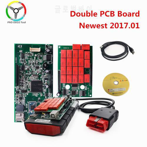 10PCS TCS Multidiag 2017.R1 Keygen Software V3.0 Double Green PCB V9.0 OBDII Code Reader Truck Diagnostic Tool Multidiag PRO