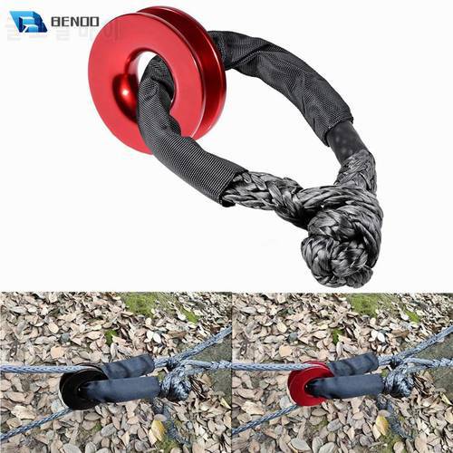Winch Soft Shackle Recovery Ring Kits for Off-road On-road SUV 4x4 Towing Truck Trailer Recovery Ring 41,000lbs Winch Rope