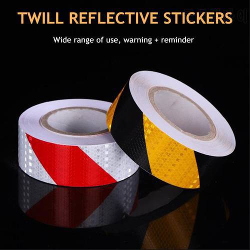 5cmx300cm Twill Reflective Tape Car Sticker Motorcycle Safety Warning Mark Self Adhesive Tape Reflective Film Decal Car Styling