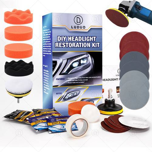 DIY Headlight Restoration Polishing Kits Headlamp Clean Paste Systems Car Care Wash Head Lamps Brightener Refurbish Repair