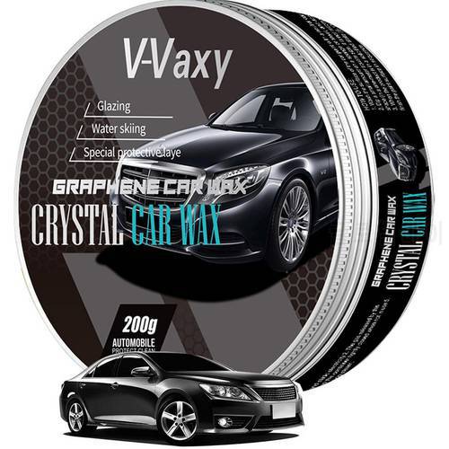 220g Car Wax Crystal Plating Hard Glossy Wax Layer High-Gloss Black Solid Car Ceramic Surfaces Coating Waterproof Film Polishing