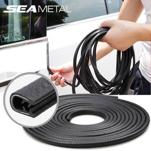 10m Car Door Seal Edge Protector Auto Sealing Tape Strips Guard Trim Automobiles Door Trunk Stickers Decorative Seal for Cars