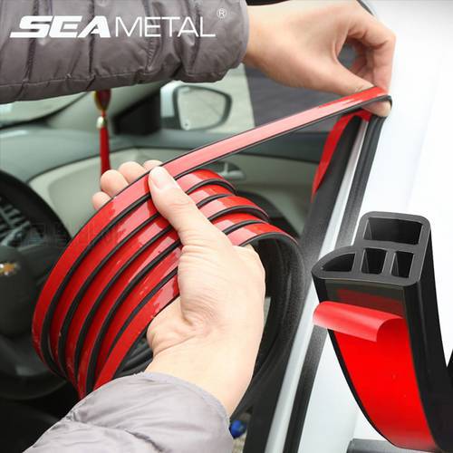 Car Seal Strip Auto Door Rubber Seal Strip Double Layer Protector Sealant For Door,Trunk,Hood Sound Insulation Weatherstrip