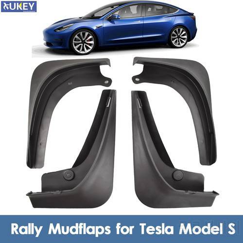 For Tesla Model 3 2016 - 2021 Mud Flaps Splash Guards Mudguards Front Rear Fender Protector Racing Car Mudflaps