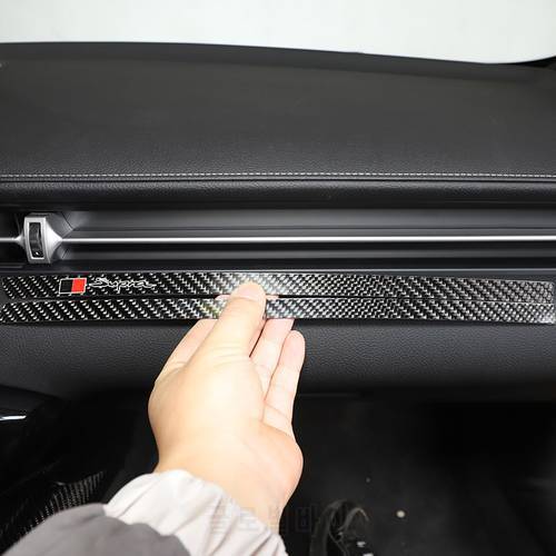 carbon fiber For Toyota GR Supra A90 2019-2022 Car dashboard Co-pilot Central control decorative stickers Trim Car Accessories