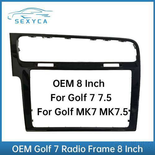 OEM 8 inch Piano Paint Black MIB Screen Bezel MIB Radio Frame Panel Decorative Frame For Volkswagen Golf 7 MK7 Golf 7.5 MK7.5