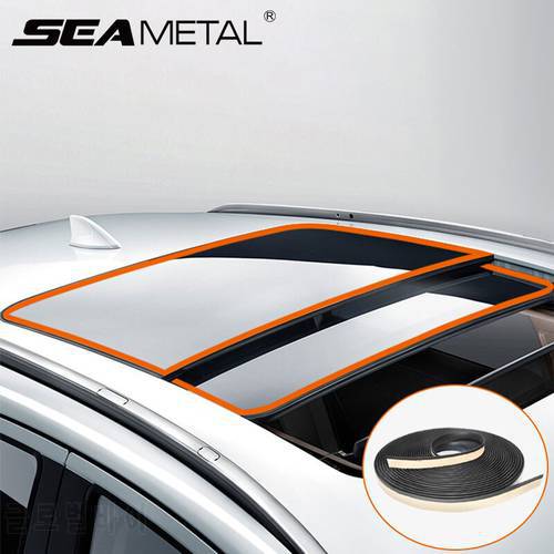 5M/16FT Rubber Seal Strip for Sunroof Triangular Window Car Roof Rubber Strips Sealed Trim Cover Auto Rubber Seals Weatherstrip