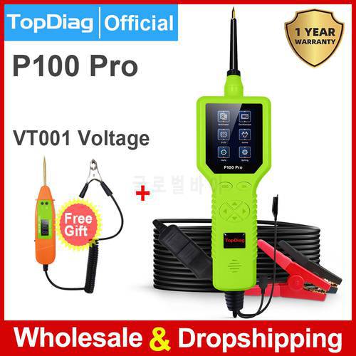 TopDiag Power Probe P100 Pro PK PS100 P200 Car Circuit Analyzer Automotive Electric System Tool Injector Tester