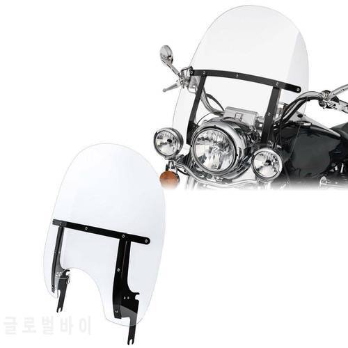 Motorcycle Clear PC Windshield Windscreen For Harley Touring Road King FLHR FLHRC 1994-2022