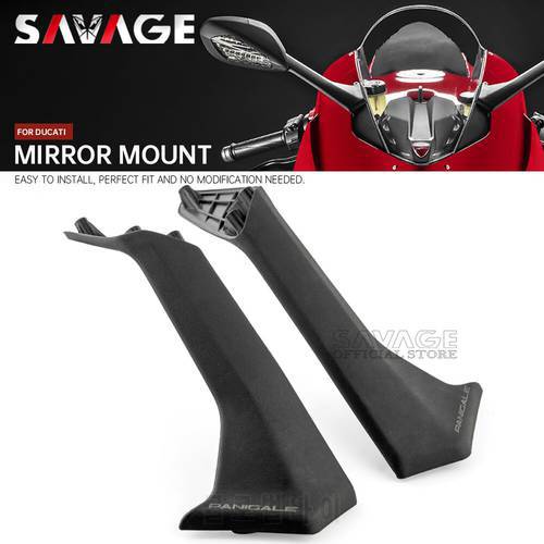 Rearview Mirror Mounts For DUCATI Panigale V4 2018-2022 V2 2020 2021 Side Mirrors Holder Brackets Base Motorcycle Nylons Lever