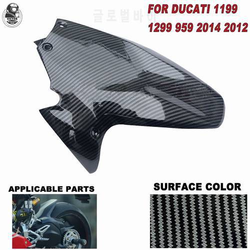 Motorcycle Parts Carbon Fiber Color Matching Rear Fender ABS Injection Molding Suitable for DUCATI 1299 1199 12 13 14