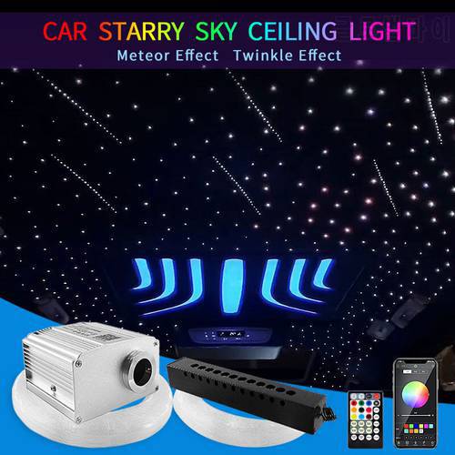 10w Meteor Twinkle Car Star Roof Light Starry Sky Ceiling Light Home Interior Romantic Night Lamp LED Auto Fiber Optic Lighting