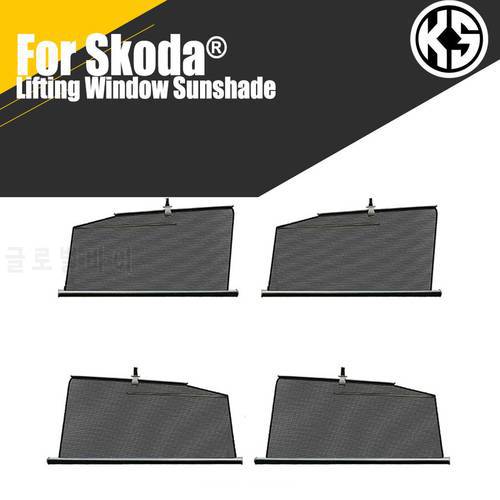 Car Lifting Window Sunshade For Skoda Kodiak KAMIQ Octavia Custom Sun Shade Car Curtain Side Window Sun Visor Summer Protection