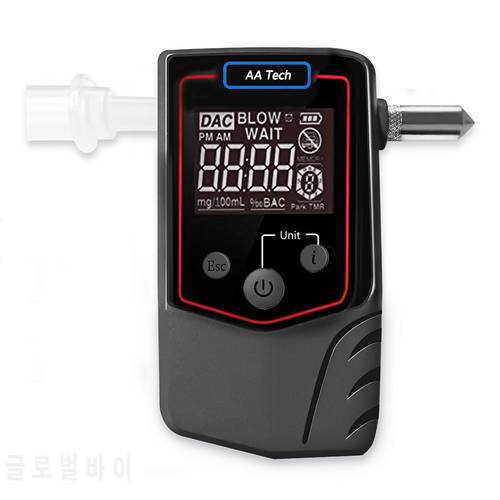 iBACheck Breathalyzer with Window Breaker. Rechargeable Alcohol Tester Breath Analyzer to Test Alcohol, Real time Clock