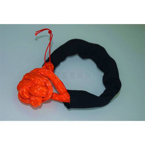 Free Shipping Orange 8mm*80mm Soft Shackles for ATV UTV SUV Truck, Synthetic Rope Shackles with Sleeve for Recovery ATV UTV