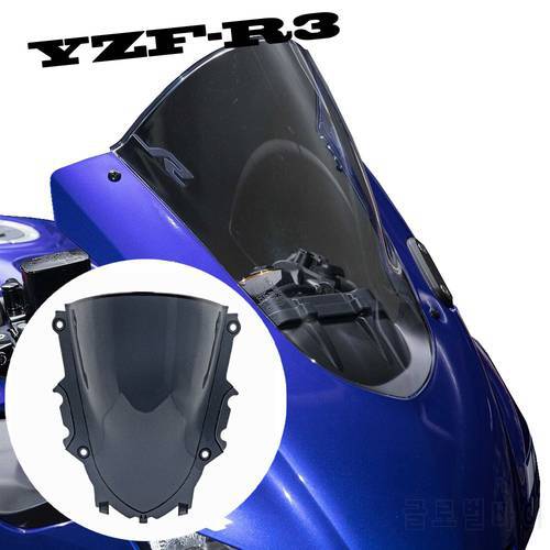 MTKRACING For YAMAHA YZF-R3 2018-2022 YZF-R25 2019-2020 Motorcycle Front Screen Windshield Fairing Windshield