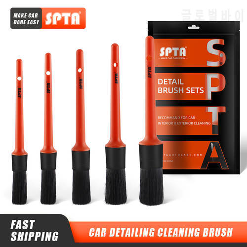 (Single Sale) SPTA Sharpening Wire Car Detailing Brush Car Cleaning Detailing Set Dashboard Air Outlet Cleaning Brush