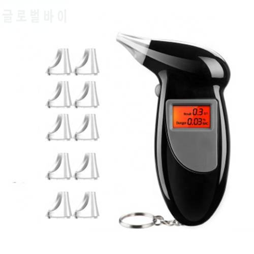 2021 Professional Digital Alcohol Breath Tester Breathalyzer Analyzer Detector Breathalizer Breathalyser Device LCD Display