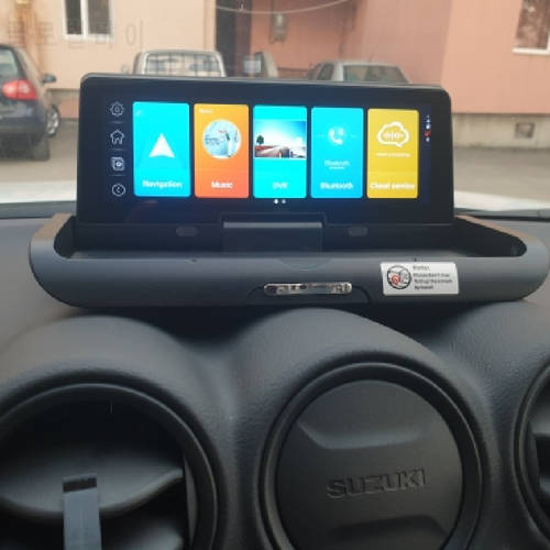 4G Android ADAS Car DVR Dash Cam FHD 1080P Dual Lens Recording Recorder Rearview Mirror Radio Multimedia Player GPS Navigation