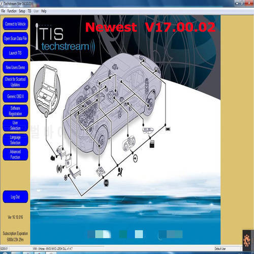 MINI VCI V17.20.013 Software For Toyota OTC Auto Scanner TIS Techstream 16.30.013 For MINI-VCI J2534 OBD2 Interface Support 2021