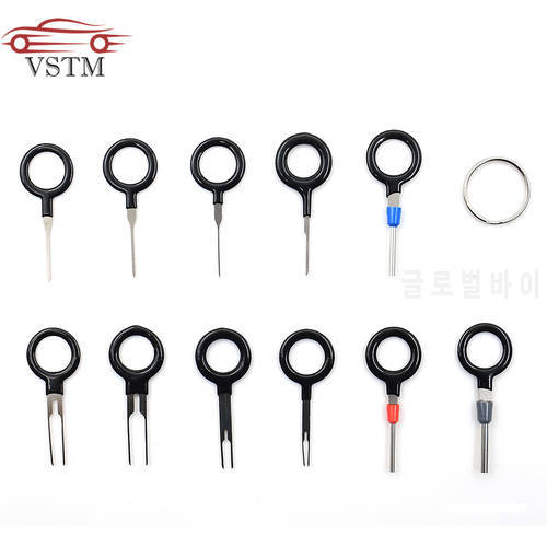 2022 11PCS Automotive Plug Terminal Removal Tool Car Electrical Wire Crimp Connector Pin Extractor Kit Key Pin Removal Tool