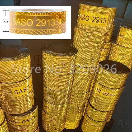 45.7M Plating Aluminium Reflective Tape Reflective Adhesive Sticker Conspicuity For Car Truck Trailer SASO 2913 Reflector Tape